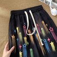 thumbnail image 2 of Pantalones casuales para mujer, ropa de calle diaria, estilo americano, diseño geométrico para chica moderna, coloridos, elegantes, populares, con personalidad, cómodos., 2 of 5