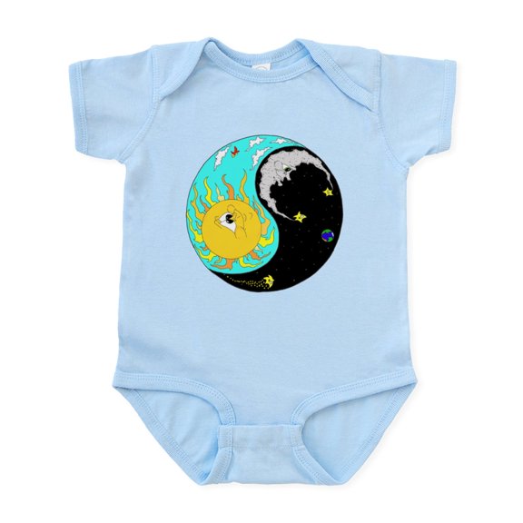CafePress - Yin Yang Infant Bodysuit - Baby Light Bodysuit, Size Newborn - 24 Months