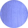 thumbnail image 1 of Ahgly Company Machine Washable Indoor Round Abstract Blue Contemporary Area Rugs, 6' Round, 1 of 4