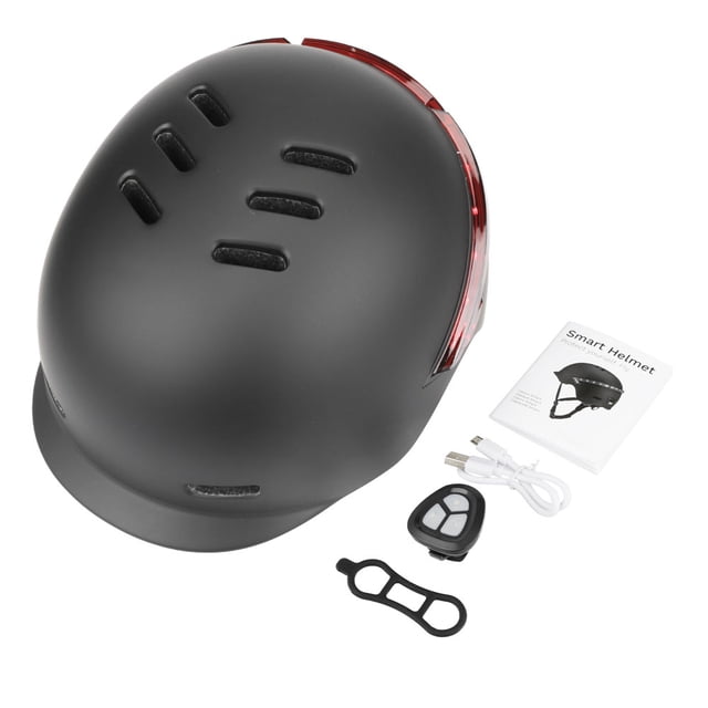 Labymos Cycling Helmet Breathable & Comfortable Safety Helmet with Warning Light Remote Control for Men Women