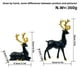 thumbnail image 3 of Ganfancp 2Pcs Geometric Deer Ornaments Resin Reindeer Sculpture Deer Statue Reindeer Ornament For Home Office Desk Decor Rebajas Hoy Liquidación 2X Adornos, 3 of 7