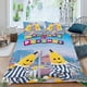 thumbnail image 2 of Plátanos en Pijamas Conjunto de sábanas temático, trío de piezas, cómodo y amigable con la piel, diseño único, regalo de decoración para el hogar para familiares, amigos y fans,173cm *218cm, 2 of 6