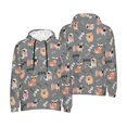 thumbnail image 6 of Bingfone Bulldog Men's Drawstring Hoodie Long Sleeve Pocket Sweatshirts-XX-Large, 6 of 6