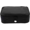 thumbnail image 1 of Jewelry Box Organizer Travel Jewelry Case PU Leather Jewelry Display Stand Jewelry Tray Stand Necklace Storage Box for Earrings Bracelets Necklace Rings Brooches, 1 of 8