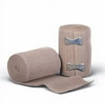 thumbnail image 1 of 5' Feet x 4" inch Elastic Compression Wrap Bandage w/ Clips, 2 Rolls, 1 of 8