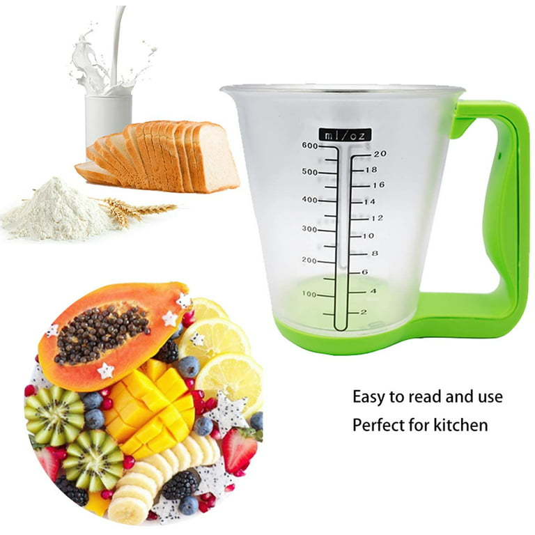 Kitchen Flour Sugar Milk Measurement Measuring Cup Clear 300ml 1 1