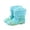 Light Blue, variant on Kcolen Toddler Rain Boots Size 5 Girls Winter Rain Boots Warm Lined Rubber Booties for Toddler Outdoor Play Comfortable Shoes