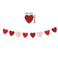 thumbnail image 3 of Valentines Decoration Valentines Day Garland Felt Heart Garland Banner for Mantle Wall Party Decorations Hanging Hearts Decor for Valentine Decors Short Red 3.5 In, 3 of 5