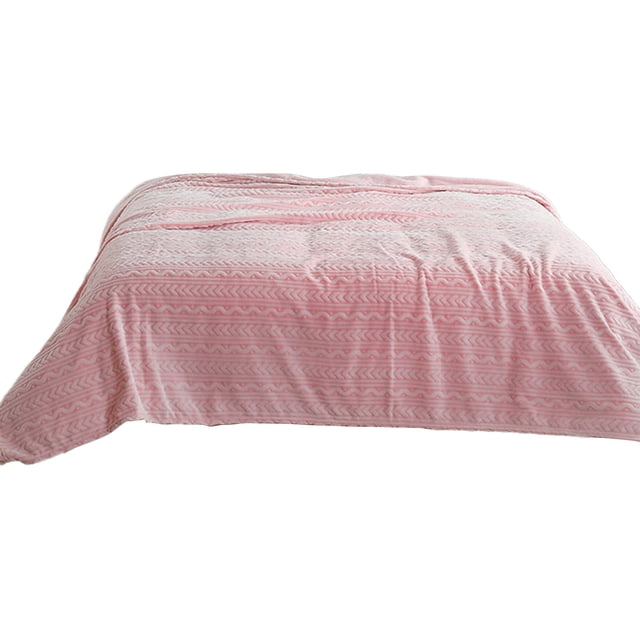 SIYTUAU Thick Soft Double Layer Raschel Blanket For Bed Sofa Cozy Winter Fleece Throw Blanket Polyester Material Machine Washable Home Bedding Light Purple