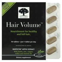 New Nordic Hair Volume |Hair Health Biotin and Apple Extract Tablet Supplement, 90 Tablets