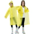 thumbnail image 4 of Lot de 2 Imperméables pour Enfants, Ponchos de Pluie Réutilisables avec Capuchon et Manches Imperméables pour Garçons et Filles, 4 of 5
