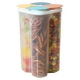 thumbnail image 1 of 4 compartments Food Container Leak Proof Food Storage Container for Cereals Corns Grains Beans, 1 of 4