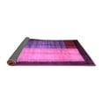 thumbnail image 2 of Ahgly Company Indoor Square Abstract Purple Contemporary Area Rugs, 6' Square, 2 of 4
