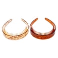 thumbnail image 4 of 2 diademas dentadas con peine de dientes anchos, antideslizantes, para uso diario., 4 of 8