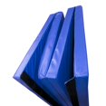 ALEKO Folding Thick Velcro Gym Mat 4 x 8 Feet Blue