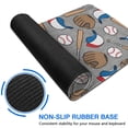 thumbnail image 6 of Long Mouse Pads for Desk,Baseball Items Pattern Desk Mats on Top Of Desks, Desk Mouse Pad Extra Large with 3mm Non-Slip Base and Stitched Edge for Gaming,Office,Work,Home 31.5"x11.8", 6 of 6