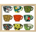 thumbnail image 2 of Set of Coffee Cups with Nature Prints, Framed Art Print Wall Art by panova Sold by Art.Com, 2 of 5