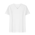 thumbnail image 4 of Giftesty Blouses for Women Dressy Casual Women's Fashion Solid Color Short-sleeved V-neck Loose Casual Tops, 4 of 8
