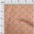 thumbnail image 1 of oneOone Cotton Poplin Peach Fabric Leaves|Palm Tree & Dinosaur Sewing Craft Projects Fabric Prints By Yard 56 Inch Wide, 1 of 4
