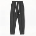 thumbnail image 5 of Vetsdori Cotton Sweatpants for men Elastic Waist Outdoor Pockets Sport Pantalones Stylish Dark Gray Mens Pants Joggers, 5 of 9