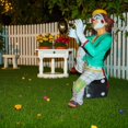 thumbnail image 2 of Nifao Colorful Clown Playing Instrument Bronze Statue – Home Office Decor Sculpture, 18"L x 13"W x 31"H, 2 of 14