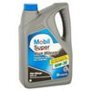 Mobil Super High Mileage Synthetic Blend Motor Oil 10W-30, 5 Quart