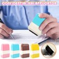 thumbnail image 2 of Begzeat 1Pc Identity Protection Roller Stamps Identity Prevention Theft Stamp Wide Rolling Security Stamp for Privacy Protection, ID Blockout and Address Blocker (Sky Blue), 2 of 9