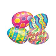 Beistle Assorted Happy Easter Egg Posters Cutout Party Decorations 16"