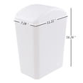 thumbnail image 2 of 3-Pack 4.5 Gallon Plastic Trash Can, Garbage Can with Swing-top Lid, Gray, 2 of 14