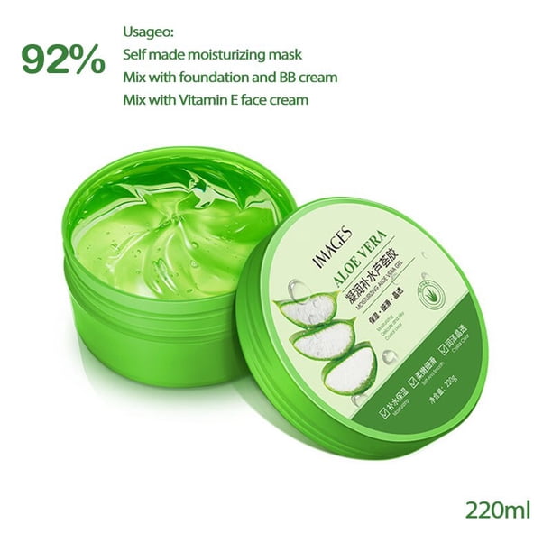 99% Gel de Aloe Vera, crema facial hidratante, Gel para eliminar espinillas y acné, mascarilla para dormir, producto de cuidado de la piel, Cosméticos coreanos 300g"300g" Fivean LED