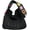 Black, variant on Women Knitted Shoulder Bag Crochet Tote Bag Large Capacity Fashionable Handbag Weaving Crossbody Purse Summer Beach