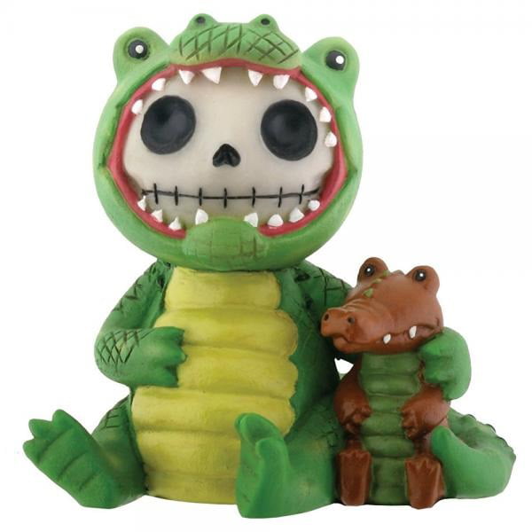 Furry Bones Chompsy Green Crocodile Figurine 