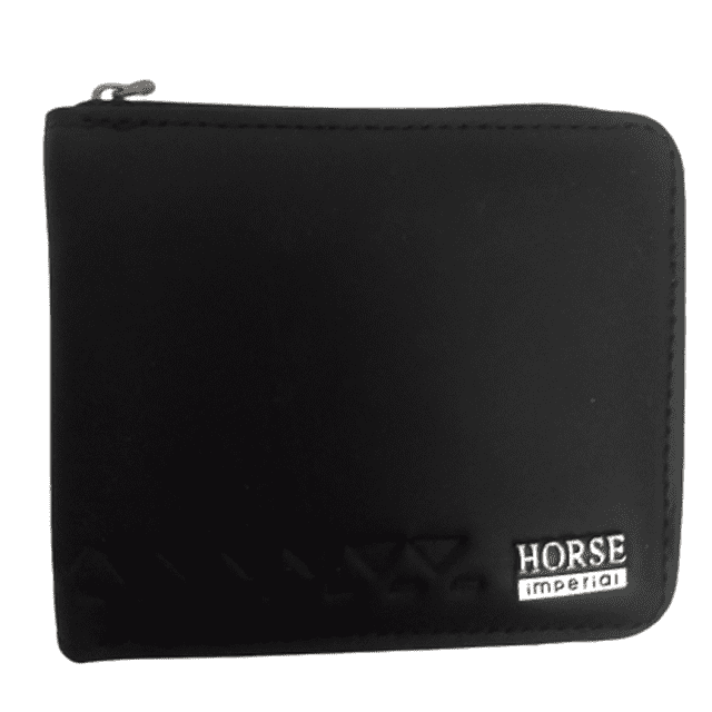 Billetera Caballero en fina Piel con cierre Marca Horse Imperial Horse Imperial Contemporaneo