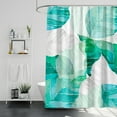 thumbnail image 2 of Bathroom Accessories Waterproof Shower Curtain, Leaf Pattern, High Quality Shower Curtain 72"x72" with Hooks, 2 of 8