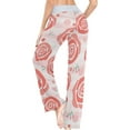 thumbnail image 5 of Women's Pajama Pants Pink Rose Comfy Stretch Sleepwear Essentials womens Lightweight Lounge Terry Pajama Pant, Large, 5 of 7