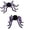 A, variant on Halloween Decorations – 1Pc Light-Up Giant Plush Spider with Purple LEDs, Furry Realistic Prop for Outdoor Yard & Haunted House Scene (23.6") A