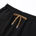 thumbnail image 6 of MIXUE Mens Shorts Summer Solid Color Loose Quick Drying Work Outdoor Pocket Casual Beach Trousers Mens Workout Shorts Activewear,Black,XS, 6 of 9