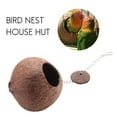 thumbnail image 2 of Natural Coconut Bird Nest House Hut For Pet Parrot Budgies Parakeet Cockatiels Conure Canary Pigeon Cage Rat Gerbil Mice Cage Seed Toy Nesting Box, 2 of 5