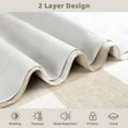 thumbnail image 6 of DriftAway Room Divider Curtain for Bedroom Patio Door Sliding Glass Door Curtains Buffalo Check Plaid Privacy Thermal Closet Curtain Extra Wide Blackout Curtains Grommet 108W X 96L Inch Taupe 1 Panel, 6 of 9