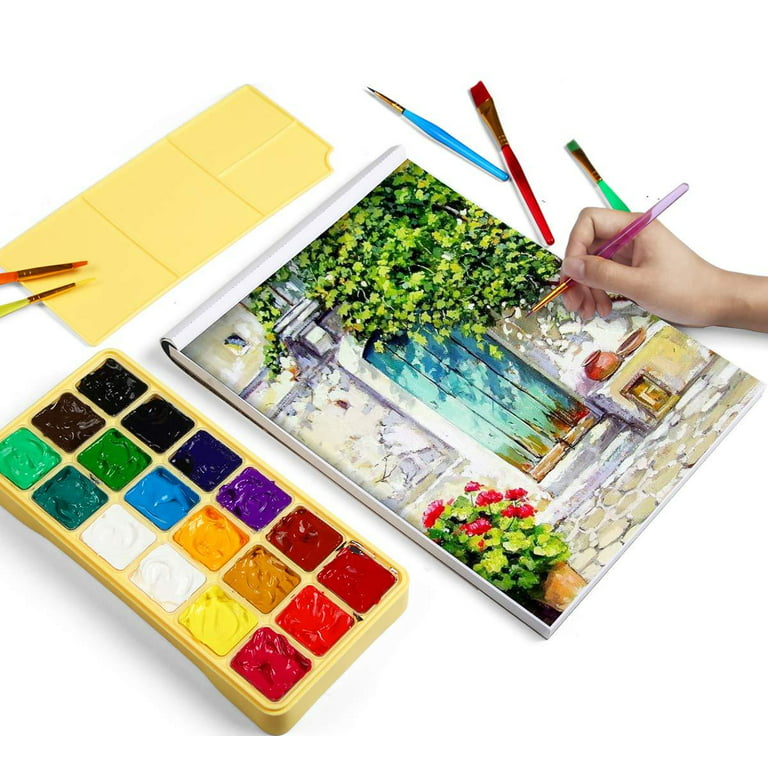 HIMI Gouache Paints Set, 18 Colors, 30g, jelly gouache paint set, Non Toxic Paint  for Canvas