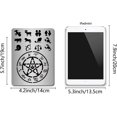 thumbnail image 2 of 1 plantilla de metal con constelaciones, símbolos del zodíaco, glifos, acero inoxidable, astrología, horóscopo, signo, 2 of 8