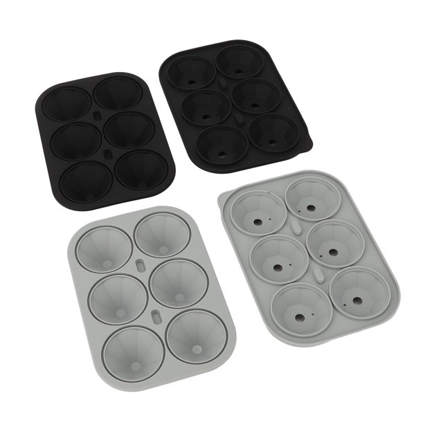 Molde De Cubitos De Hielo De Diamante, Molde De Hielo De Whisky De Gran Capacidad De 6 Rejillas De Silicona De Grado Alimenticio Con Cubierta Para El Verano YLSHRF Diamond Ice Cube Mold