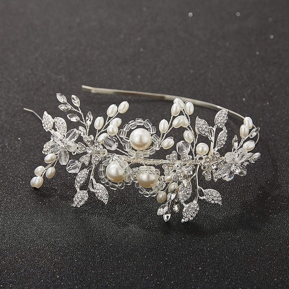 STRANDCHIC Elegant White Bridal Hair Bands for Weddings, Stunning Headpiece Accessories Perfect for Brides and Special Occasions