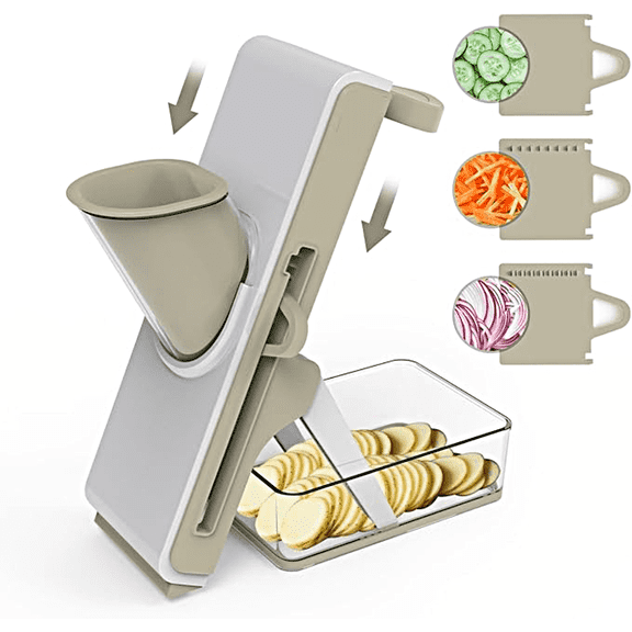 Balea Safe Mandoline Slicer, Multi Vegetable Chopper, Potato Slicer for Kitchen,French Fry Cutter,1 Count