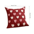 thumbnail image 3 of Home Decor Holiday Advent Throw Pillow Covers With Hearts Decorative Throw Pillow Covers For Couch Sofa Living Room Couple Present Valentine Pillow Case Valentines Day Decorations, 3 of 4