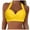 Z01-Yellow, variant on Women Halter Bikini Top Push Up Swimsuit Top Retro Swim Top Twist Front Bathing Suit Top Only(Yellow,XL)