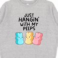 thumbnail image 3 of Inktastic Easter Just Hangin' with My Peeps Youth Sweatshirt, 3 of 4
