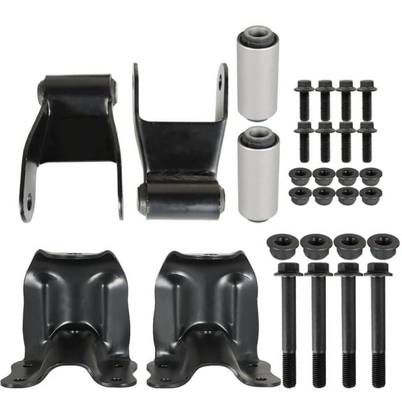Genrics Rear Leaf Spring Shackle Hanger Bracket Kit for 1983-2008 Ford Ranger 2wd & 4x4 722-001 722-010