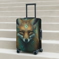 thumbnail image 6 of Hirioo Vintage Pattern Fox for Elasticity Suitcase Cover (No luggage Included) Durable Luggage Protector Fits 18-32 Inch Luggage-Medium, 6 of 7