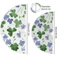 thumbnail image 3 of GZHJMY Lucky Clover Christmas Tree Skirt 48", St. Patrick's Day Tree Skirt Double Layers Polyester Easter Tree Skirt for St. Patrick's Day Holiday Party Decoration, 3 of 6
